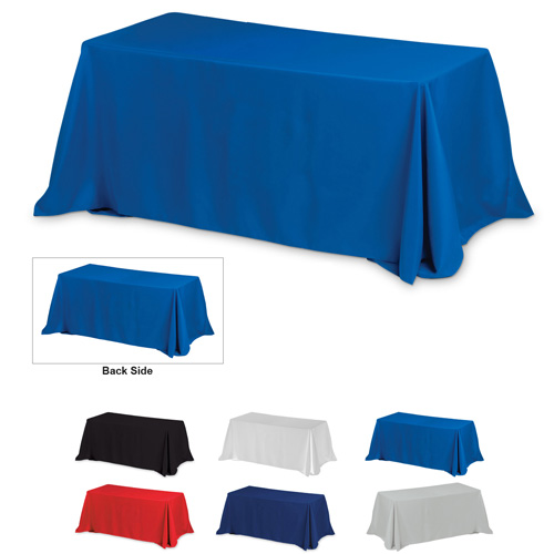 "ZENYATTA EIGHT" 8 ft 4-Sided Throw Style Table Covers & Table Throws -Blanks / Fits 8 ft Table